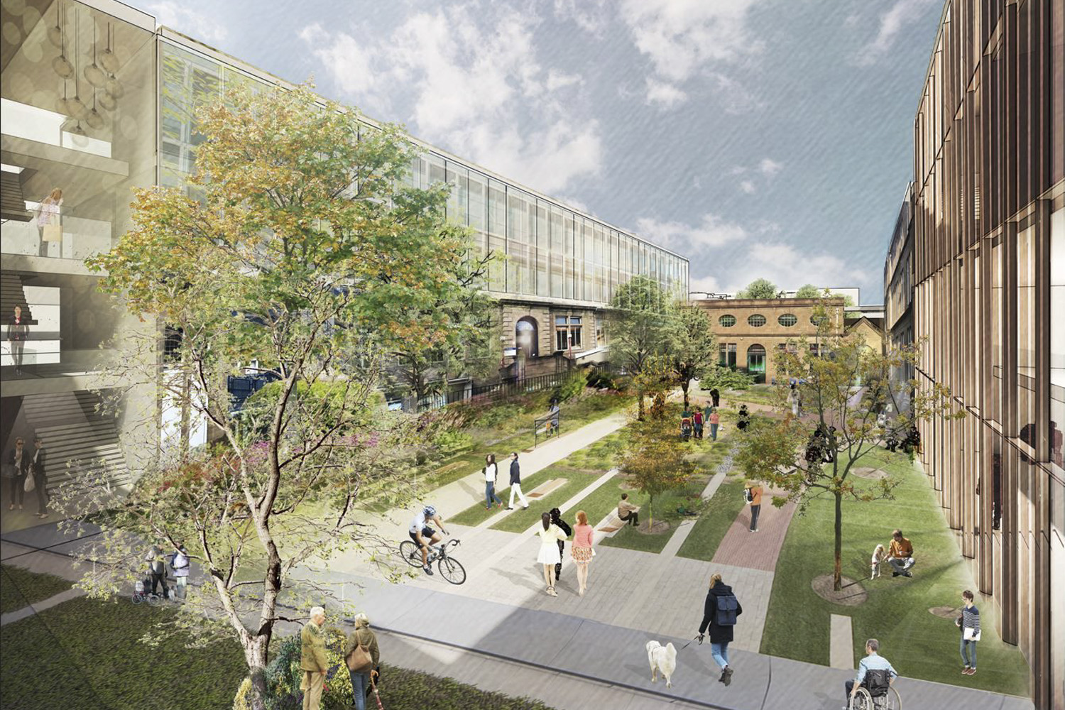 A possible ‘Green Courtyard’ in the Old College car park 