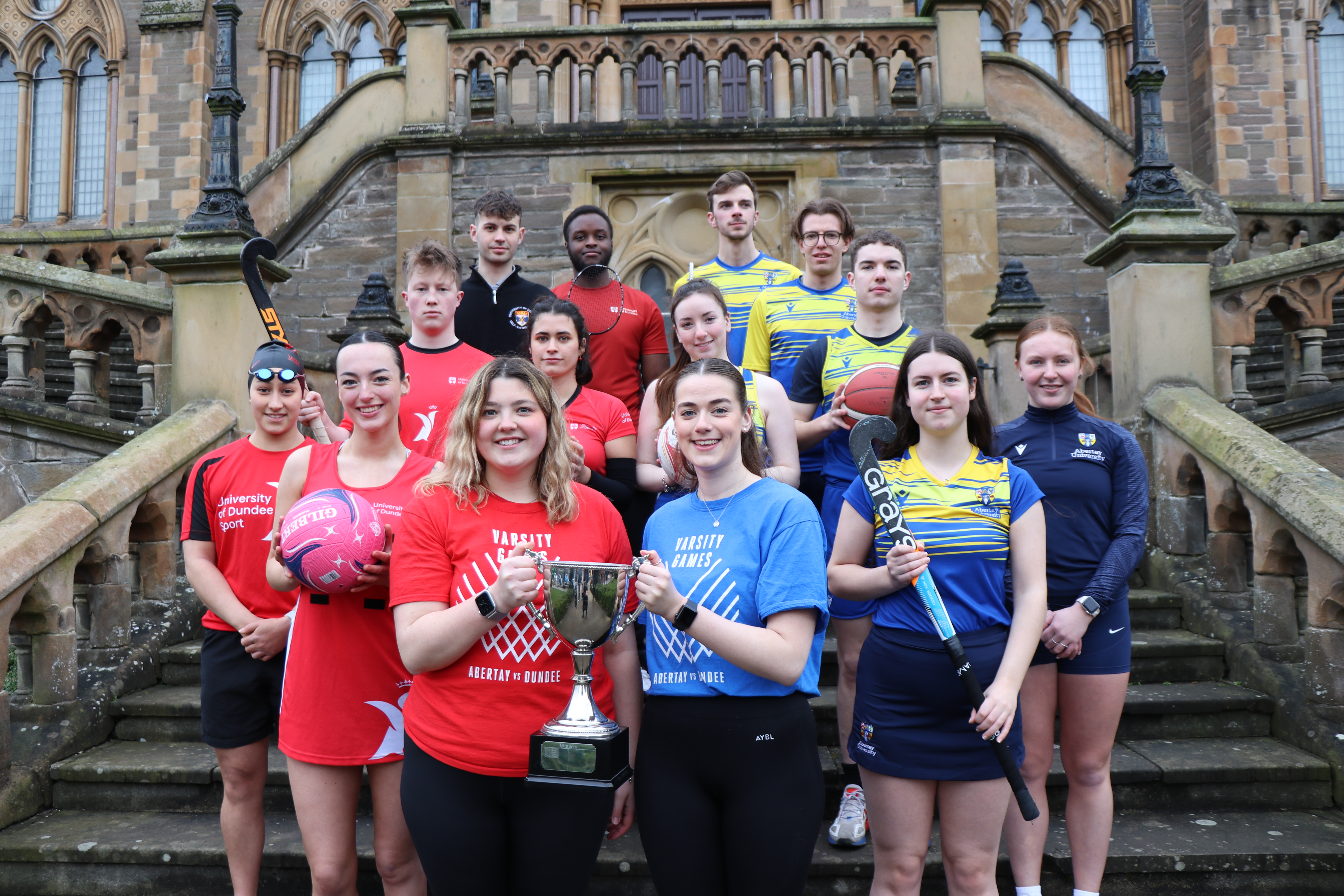 Sports teams from Dundee's two universities prepare to go head-to-head for the Varsity trophy