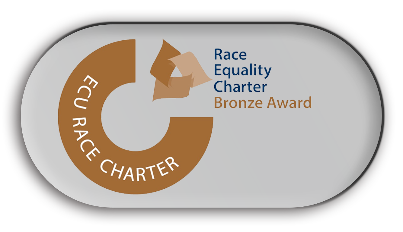 The image shows the race equality charter bronze award logo