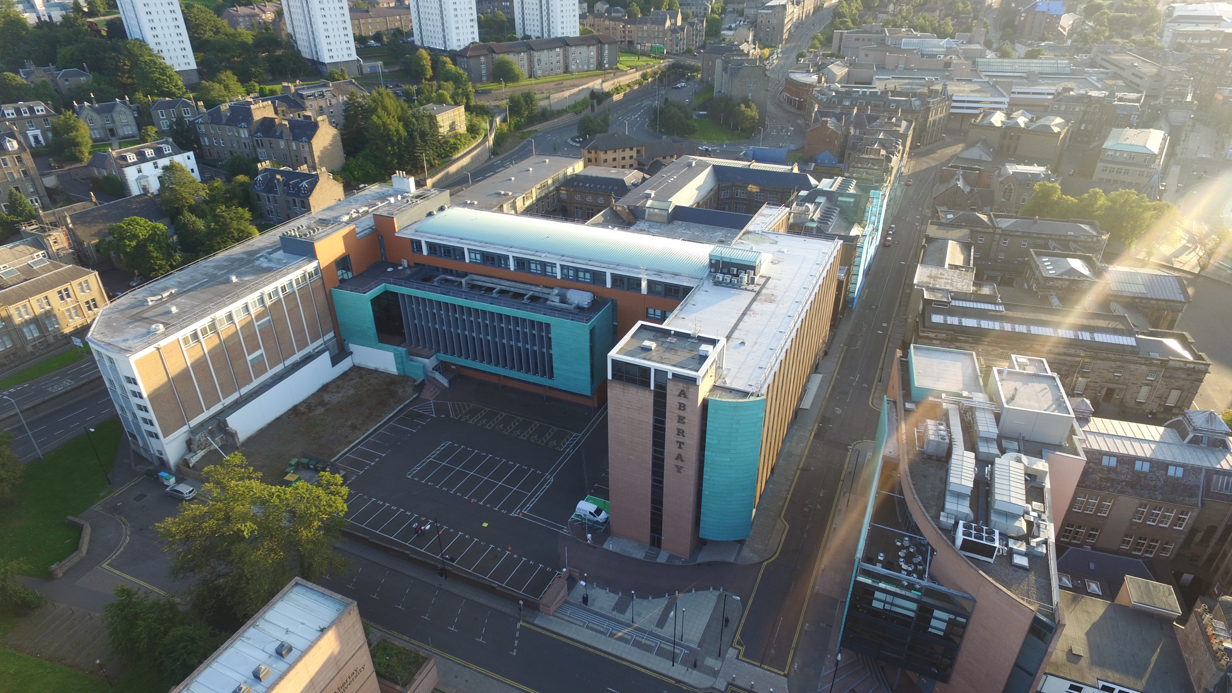 Abertay Campus - image taken from above