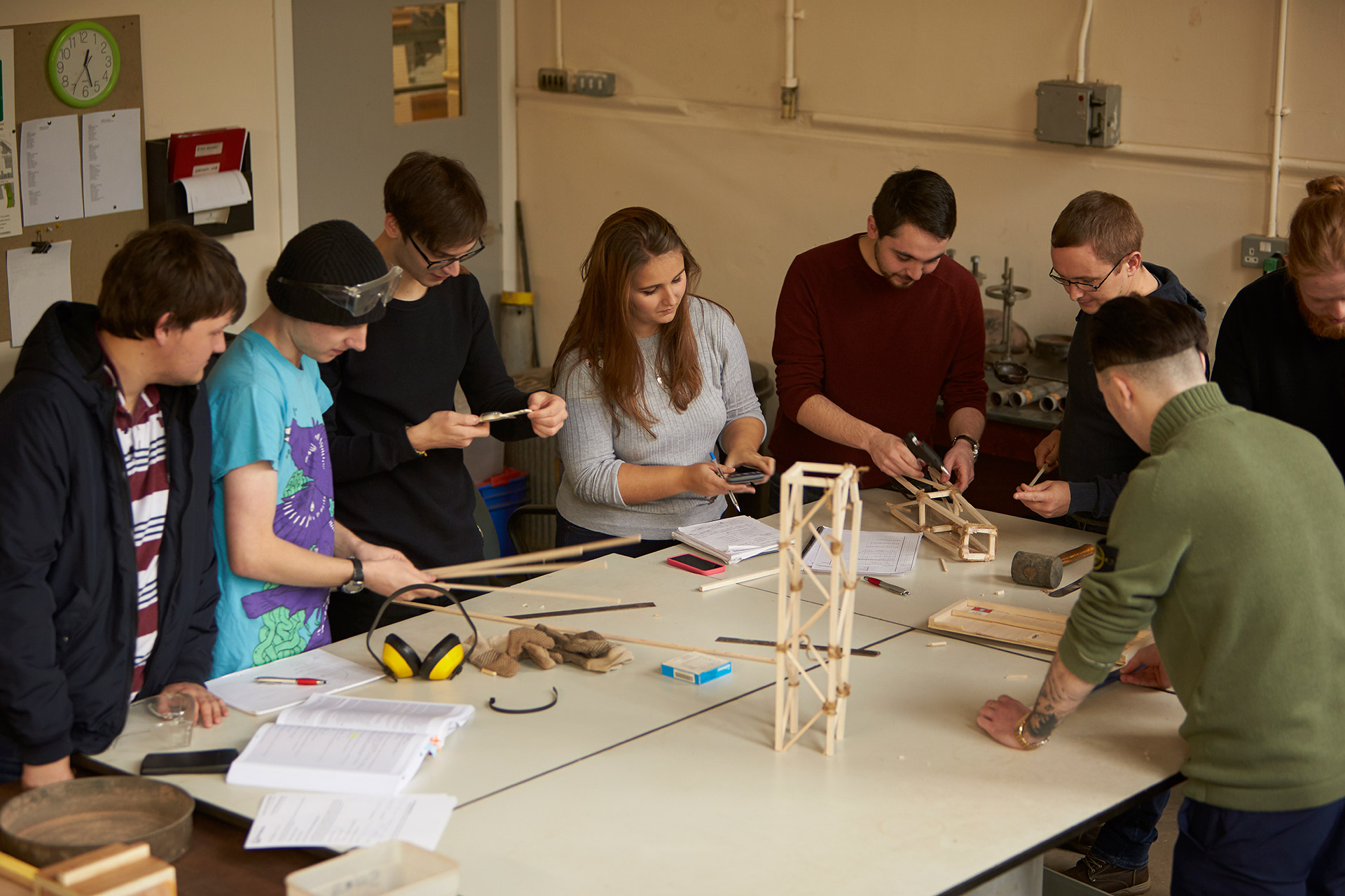 Students in a classroom