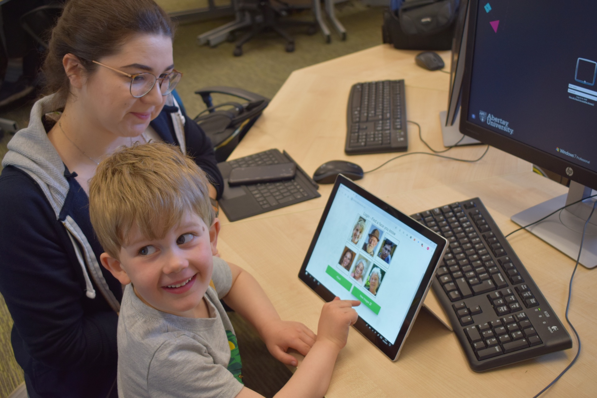 4-year-old Matthew using Kidzpass