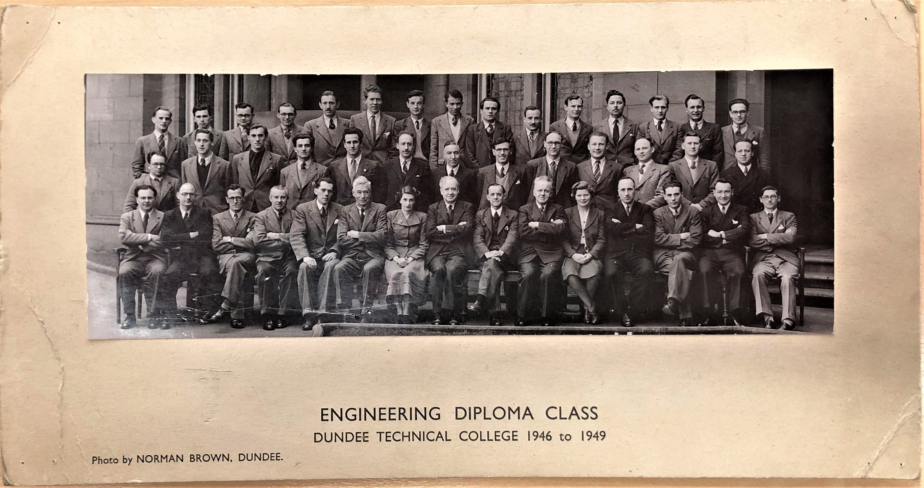 Engineering Diploma Class 1946-49 -  Abertay University Archive